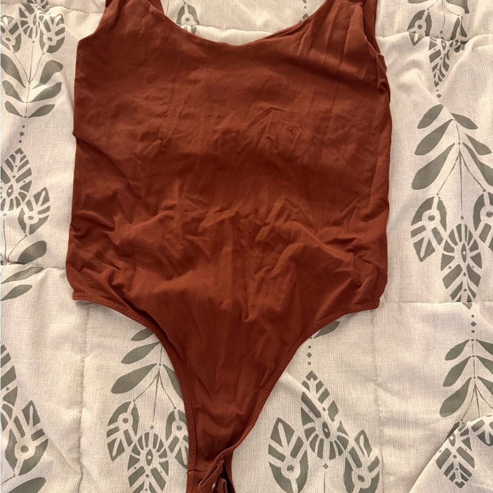 Free People Rust One-Piece Bodysuit